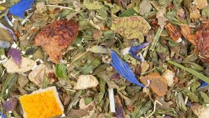 Teeboutique Kräutertee Sorte Chillout mit Hanf