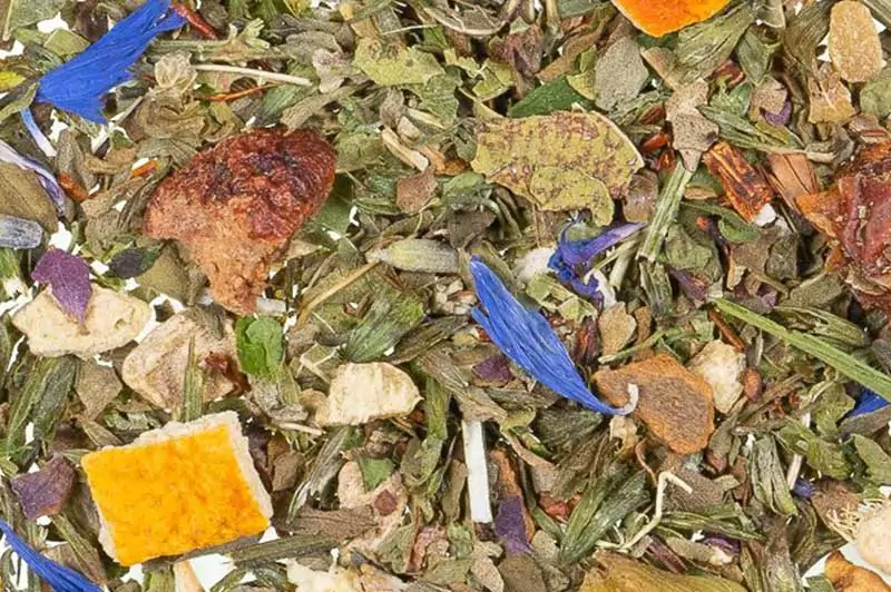 Teeboutique Kräutertee Sorte Chillout mit Hanf