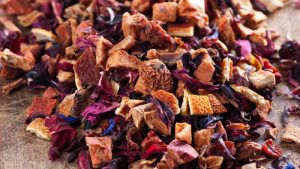 Teeboutique Früchtetee Sorte Rosengarten Lebensfreude