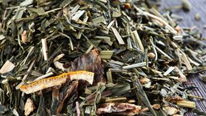 Teeboutique Grüner Tee Sorte Sencha Ingwer Zitrone